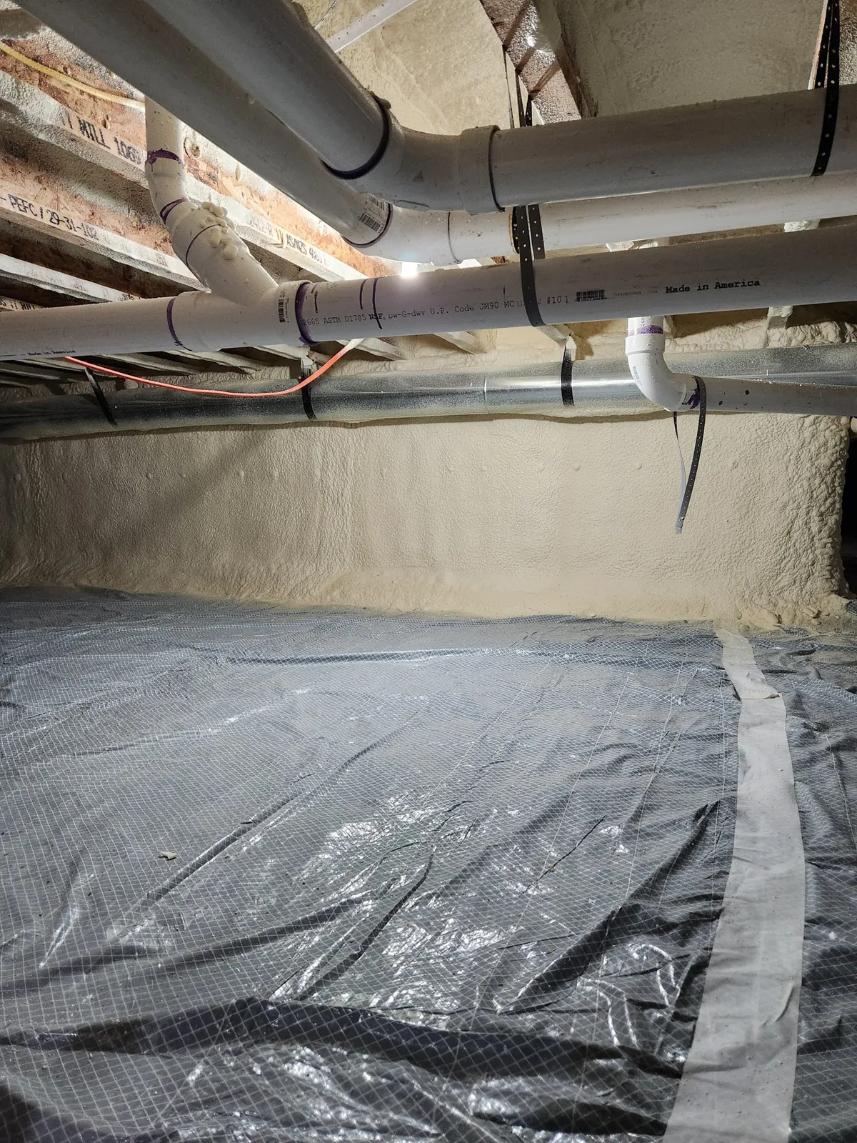 Eureka crawl space insulation example by Peak Insulation, serving the Eureka, MT area